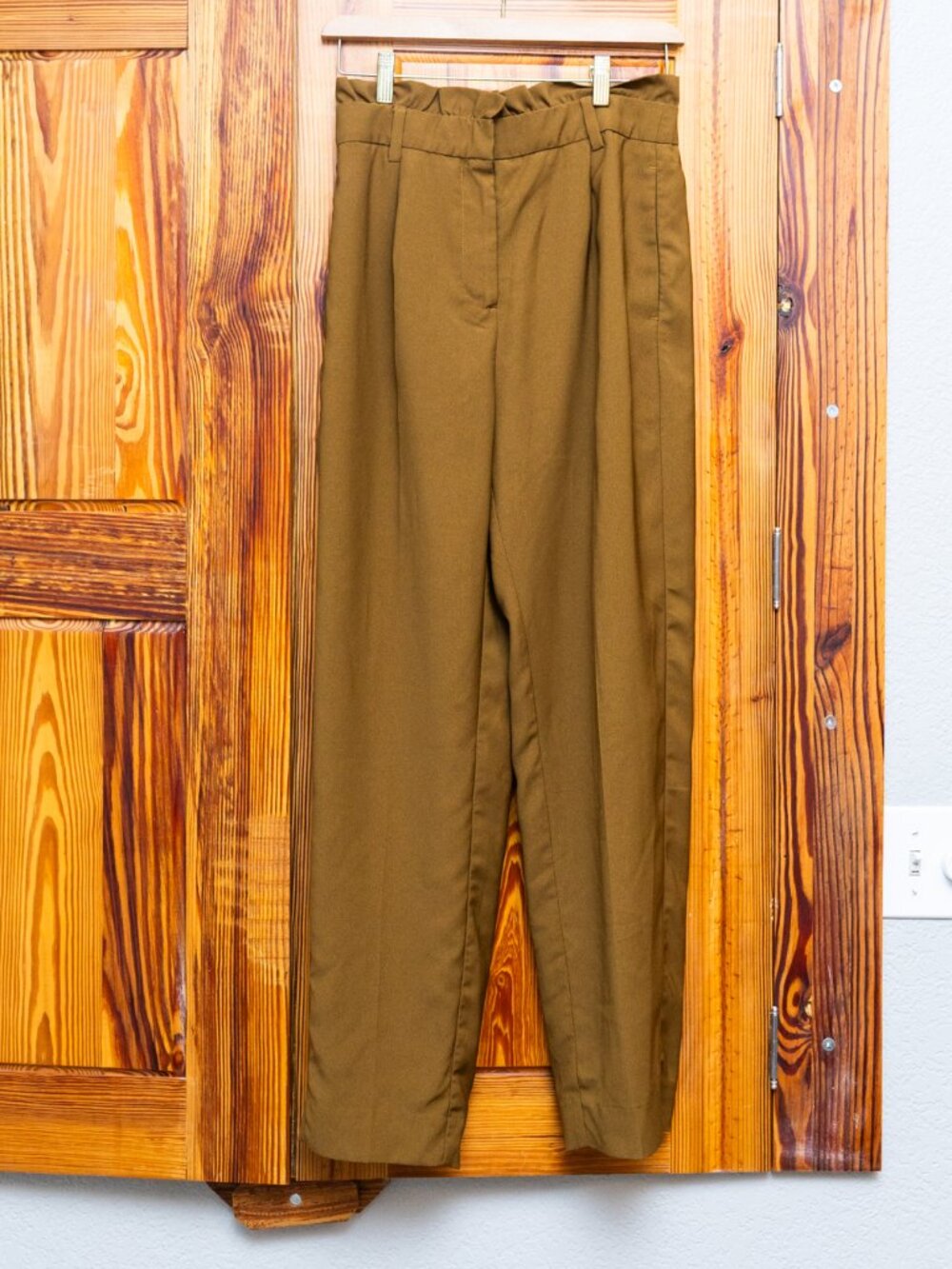 J.Crew Paper-bag Wide-Leg Pants in Bronzed Surplus, Size 4